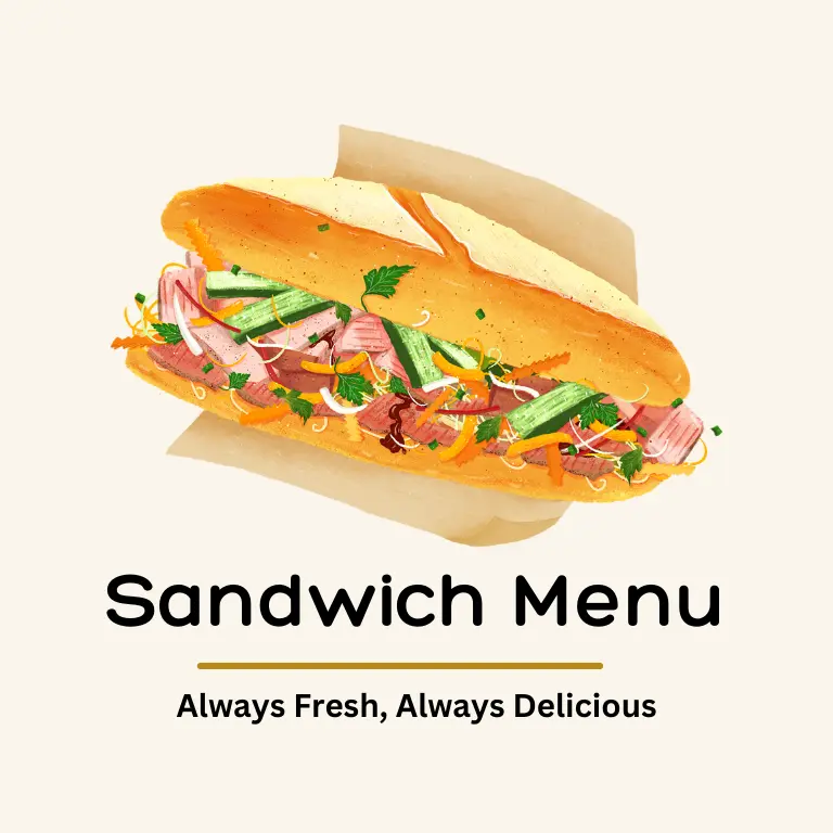 Sandwich Menu